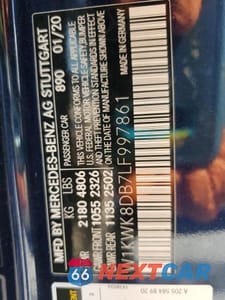 Zdjęcie 12 z 12 samochodu: 2020 MERCEDES-BENZ C 300 VIN:W1KWK8DB7LF997861 - miniatura