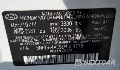 Zdjęcie 10 z 10 samochodu: 2014 HYUNDAI ELANTRA SE VIN:5NPDH4AE9EH508778 - miniatura