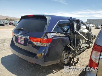 Trzecie zdjęcie samochodu z tyłu: 2014 HONDA ODYSSEY LX VIN:5FNRL5H21EB026021 - miniatura