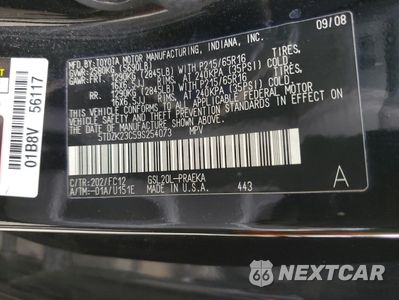 Zdjęcie 13 z 15 samochodu: 2009 TOYOTA SIENNA CE VIN:5TDZK23C59S254073 - miniatura