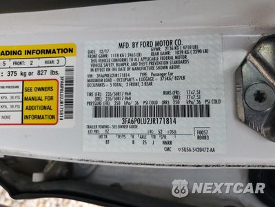 Zdjęcie 12 z 13 samochodu: 2018 FORD FUSION SE HYBRID VIN:3FA6P0LU2JR171814 - miniatura