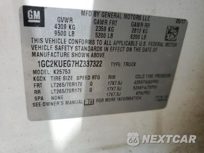 Zdjęcie 12 z 12 samochodu: 2017 CHEVROLET SILVERADO K2500 HEAVY DUTY VIN:1GC2KUEG7HZ337322 - miniatura