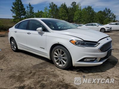 Czwarte zdjęcie samochodu z boku: 2017 FORD FUSION SE HYBRID VIN:3FA6P0LU8HR409546 - miniatura