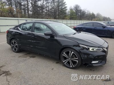 Czwarte zdjęcie samochodu z boku: 2021 NISSAN SENTRA SR VIN:3N1AB8DV9MY291261 - miniatura