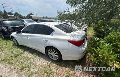 Trzecie zdjęcie samochodu z tyłu: 2014 INFINITI Q50 BASE VIN:JN1BV7AP3EM678243 - miniatura