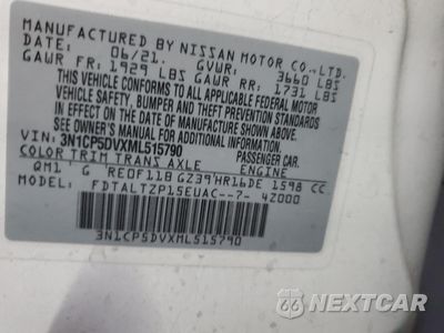 Zdjęcie 12 z 12 samochodu: 2021 NISSAN KICKS SR VIN:3N1CP5DVXML515790 - miniatura