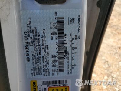 Zdjęcie 12 z 13 samochodu: 2018 FORD FUSION SE HYBRID VIN:3FA6P0LU4JR171829 - miniatura