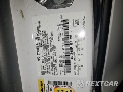 Zdjęcie 12 z 12 samochodu: 2018 FORD FUSION SE HYBRID VIN:3FA6P0LU6JR171797 - miniatura