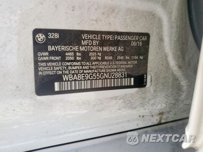 Zdjęcie 12 z 14 samochodu: 2016 BMW 328 I SULEV VIN:WBA8E9G55GNU28831 - miniatura