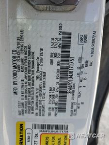 Zdjęcie 12 z 12 samochodu: 2018 FORD FUSION SE HYBRID VIN:3FA6P0LU4JR171751 - miniatura