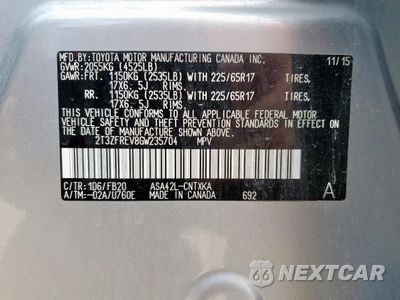 Zdjęcie 12 z 14 samochodu: 2016 TOYOTA RAV4 LE VIN:2T3ZFREV8GW235704 - miniatura