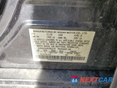 Zdjęcie 13 z 13 samochodu: 2006 NISSAN MAXIMA SE VIN:1N4BA41EX6C841229 - miniatura