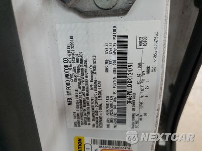 Zdjęcie 12 z 12 samochodu: 2019 FORD FUSION SE VIN:3FA6P0LUXKR124791 - miniatura