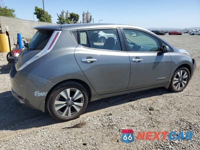 Trzecie zdjęcie samochodu z tyłu: 2016 NISSAN LEAF SV VIN:1N4BZ0CP8GC314727 - miniatura