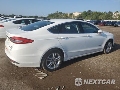 Trzecie zdjęcie samochodu z tyłu: 2018 FORD FUSION SE HYBRID VIN:3FA6P0LU7JR163496 - miniatura