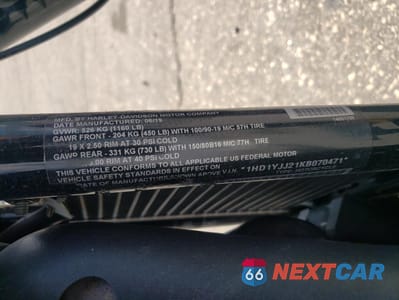 Zdjęcie 9 z 9 samochodu: 2019 HARLEY-DAVIDSON FXBB VIN:1HD1YJJ21KB070471 - miniatura