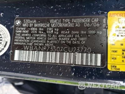 Zdjęcie 12 z 14 samochodu: 2007 BMW 530 XI VIN:WBANF73507CU23770 - miniatura