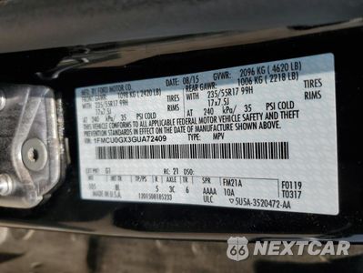 Zdjęcie 14 z 16 samochodu: 2016 FORD ESCAPE SE VIN:1FMCU0GX3GUA72409 - miniatura