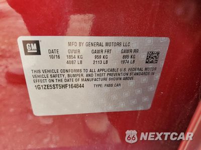 Zdjęcie 12 z 14 samochodu: 2017 CHEVROLET MALIBU LT VIN:1G1ZE5ST5HF164844 - miniatura