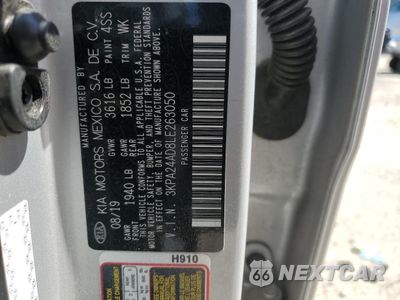 Zdjęcie 12 z 14 samochodu: 2020 KIA RIO LX VIN:3KPA24AD8LE263050 - miniatura