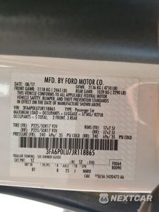 Zdjęcie 12 z 12 samochodu: 2018 FORD FUSION SE HYBRID VIN:3FA6P0LU7JR118865 - miniatura