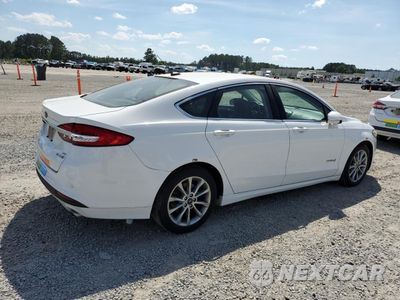 Trzecie zdjęcie samochodu z tyłu: 2017 FORD FUSION SE HYBRID VIN:3FA6P0LU1HR409520 - miniatura
