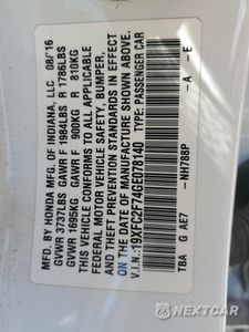 Zdjęcie 12 z 12 samochodu: 2016 HONDA CIVIC EX VIN:19XFC2F74GE078140 - miniatura