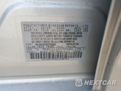 Zdjęcie 12 z 13 samochodu: 2019 NISSAN SENTRA S VIN:3N1AB7AP2KY438954 - miniatura