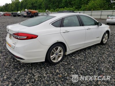 Trzecie zdjęcie samochodu z tyłu: 2018 FORD FUSION SE HYBRID VIN:3FA6P0LU7JR171775 - miniatura