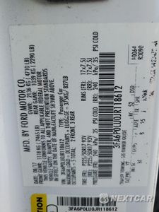 Zdjęcie 12 z 12 samochodu: 2018 FORD FUSION SE HYBRID VIN:3FA6P0LU0JR118612 - miniatura