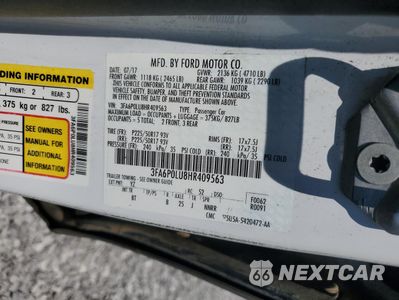 Zdjęcie 12 z 12 samochodu: 2017 FORD FUSION SE HYBRID VIN:3FA6P0LU8HR409563 - miniatura