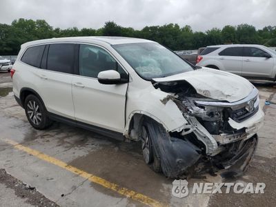 Czwarte zdjęcie samochodu z boku: 2019 HONDA PILOT EXL VIN:5FNYF6H55KB015313 - miniatura