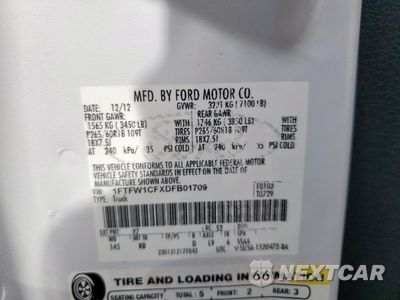 Zdjęcie 13 z 13 samochodu: 2013 FORD F150 SUPERCREW VIN:1FTFW1CFXDFB01709 - miniatura