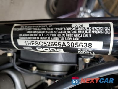 Zdjęcie 9 z 9 samochodu: 2006 HONDA VTX1300 R VIN:1HFSC52666A305638 - miniatura