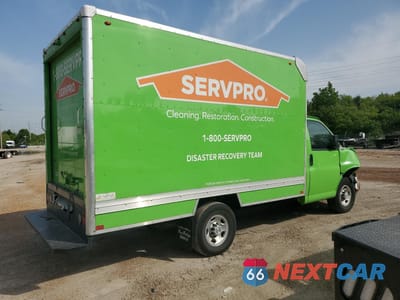 Trzecie zdjęcie samochodu z tyłu: 2023 CHEVROLET EXPRESS G3500 VIN:1GB0GRF72P1122260 - miniatura