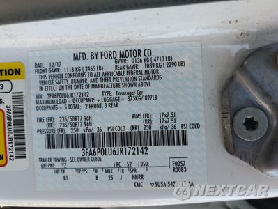 Zdjęcie 12 z 13 samochodu: 2018 FORD FUSION SE HYBRID VIN:3FA6P0LU6JR172142 - miniatura