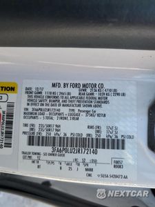 Zdjęcie 12 z 13 samochodu: 2018 FORD FUSION SE HYBRID VIN:3FA6P0LU2JR172140 - miniatura