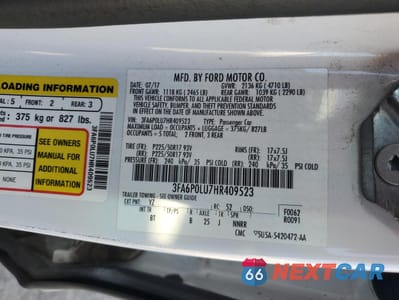 Zdjęcie 12 z 13 samochodu: 2017 FORD FUSION SE HYBRID VIN:3FA6P0LU7HR409523 - miniatura