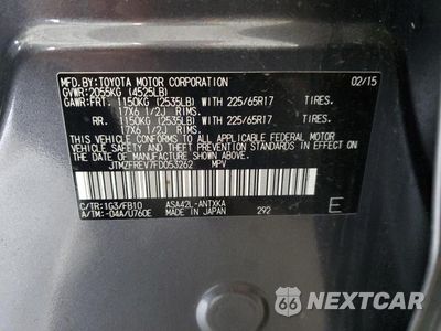 Zdjęcie 14 z 14 samochodu: 2015 TOYOTA RAV4 LE VIN:JTMZFREV7FD053262 - miniatura
