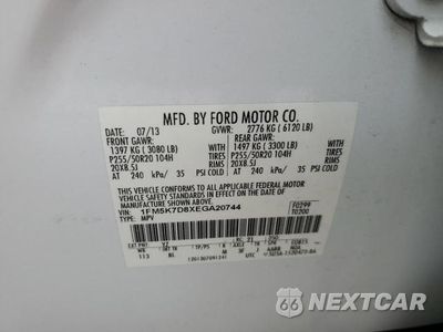 Zdjęcie 13 z 13 samochodu: 2014 FORD EXPLORER XLT VIN:1FM5K7D8XEGA20744 - miniatura
