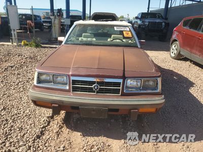 Piąte zdjęcie samochodu w środku: 1986 DODGE 600 VIN:1B3BV55D5GG235791 - miniatura