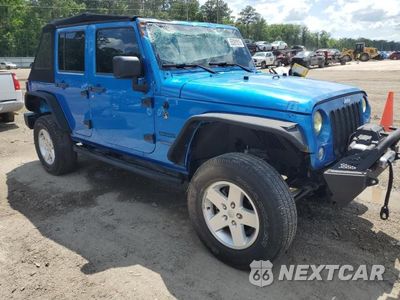 Czwarte zdjęcie samochodu z boku: 2016 JEEP WRANGLER UNLIMITED SPORT VIN:1C4BJWDG0GL281788 - miniatura