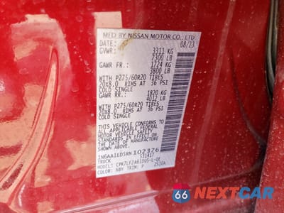 Zdjęcie 12 z 14 samochodu: 2024 NISSAN TITAN PRO-4X VIN:1N6AA1ED5RN102376 - miniatura