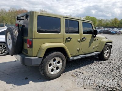 Trzecie zdjęcie samochodu z tyłu: 2013 JEEP WRANGLER UNLIMITED SAHARA VIN:1C4HJWEG4DL583914 - miniatura