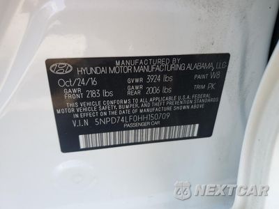 Zdjęcie 12 z 12 samochodu: 2017 HYUNDAI ELANTRA SE VIN:5NPD74LF0HH150709 - miniatura