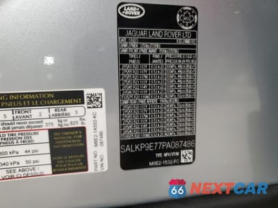 Zdjęcie 12 z 12 samochodu: 2023 LAND ROVER RANGE ROVER SE VIN:SALKP9E77PA087486 - miniatura