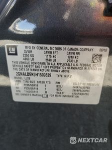 Zdjęcie 13 z 15 samochodu: 2017 CHEVROLET EQUINOX PREMIER VIN:2GNALDEK9H1509329 - miniatura