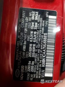 Zdjęcie 13 z 16 samochodu: 2021 HYUNDAI KONA SE VIN:KM8K1CAA7MU688815 - miniatura