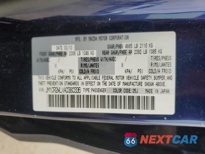 Zdjęcie 14 z 16 samochodu: 2010 MAZDA 5 VIN:JM1CR2WLXA0380336 - miniatura