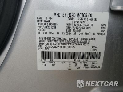 Zdjęcie 14 z 16 samochodu: 2015 LINCOLN MKX VIN:2LMDJ8JK5FBL30995 - miniatura